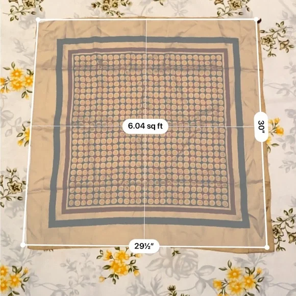 Yves Saint Laurent Vintage Patterned Scarf - Picture 5 of 5